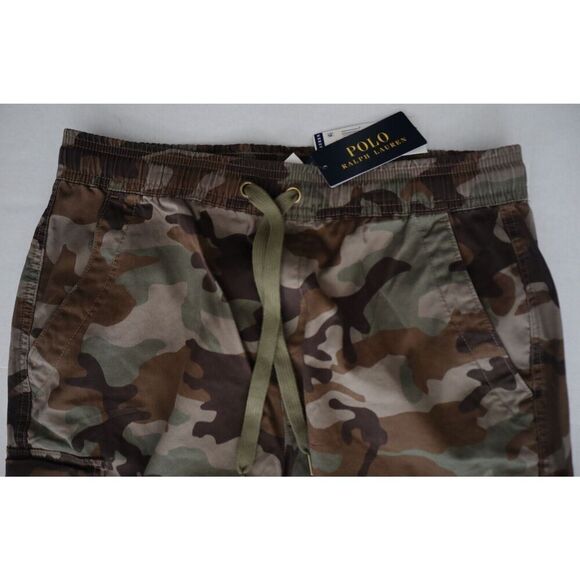 Polo Ralph Lauren 211818537001 Women's Sz L Green Camo Cargo Jogger Pants - Picture 4 of 14